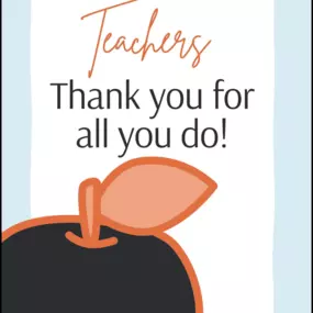 This week, we’re giving a big THANK YOU to the amazing teachers in our community.

You don’t just teach—you inspire, guide, and shape the future every single day. Whether it’s in the classroom, online, or behind the scenes, your dedication doesn’t go unnoticed.

From all of us at Rachel Williams, State Farm Agency thank you for your passion, patience, and the difference you make.