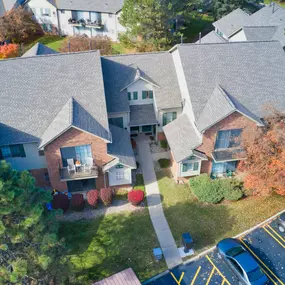 Closer top view of Plymouth Woods Apartments