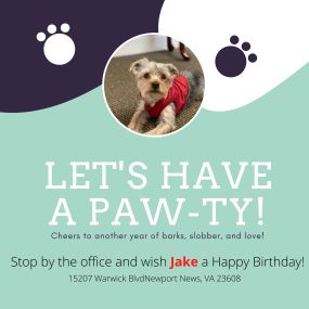 Stop by the office to say Happy Birthday to Jake our office dog!! Kristina Kuebler - State Farm Insurance Agent