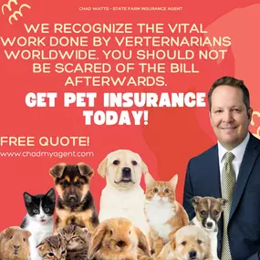 Thank you to all the veterinarians out there for all your hard work! Plan ahead and get pet insurance today! Call us for a Free Insurance Quote!