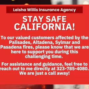 To our Southern California community: Our thoughts are with everyone affected by the fires. If you need support or have questions, our Los Angeles office is here to help. Please don’t hesitate to reach out. Stay safe and take care.