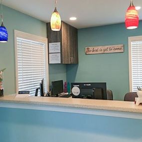 Accent Family Dental Reception Desk