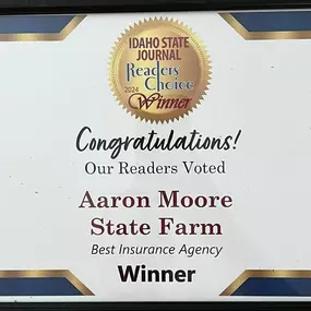 Grateful to be the 2024 Idaho State Journal Readers Choice winner. We are blessed to be in such a great community! We have the best team in town!