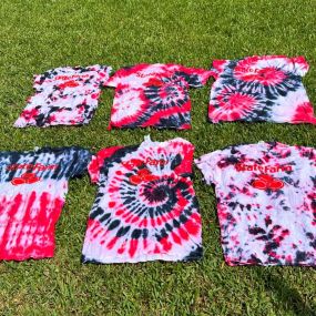 Yesterday, the team got to make some tie dye shirts! We love the way our creations turned out!