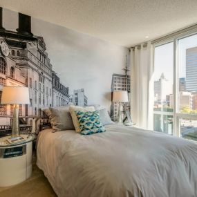 Bedroom with Large Window