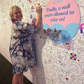 oloring on the walls at Mattel HQ in LA!! So exciting to see the AMAZING new products coming from this toy powerhouse!!:). ????