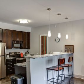 Kitchen with Breakfast Bar and Pantry