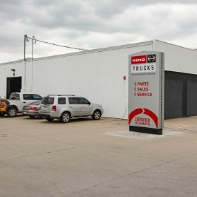 Service entrance and Hino sign