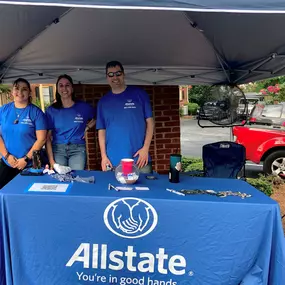 The team saying Hi to our neighbors at Roswell's 