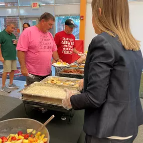 Welcome back teachers! It was an honor to provide breakfast to the amazing teachers, administrators, and staff at Mount Dora High School this morning! The energy in the room was awesome! This is a special group of people & they hold a special place in our hearts. We love our community!