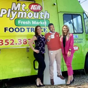 WHERE’S Jake? Megan and Renee found him at the Mt. Plymouth IGA Food Truck ordering tacos!