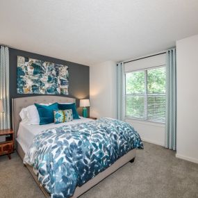 Master Bedroom Feels Large and Spacious with Impressive Vaulted Ceilings (In Select Units) and Large Walk-In Closets at Lakeside at Arbor Place