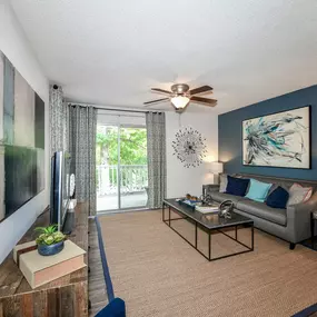 Large Open Floorplans with Ceiling Fans in Living and Bedroom Areas at Lakeside at Arbor Place