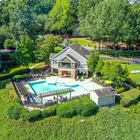 Refreshing Swimming Pool and Sun Deck at Lakeside at Arbor Place apartment homes