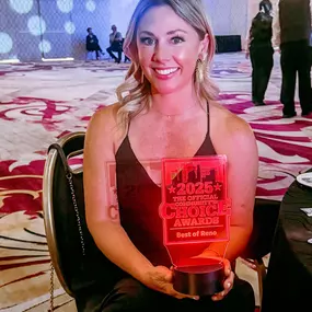 We are thrilled to share that we recently attended the Best of Reno awards and celebrated a fantastic achievement—a top 3 finish in our category! I want to extend a heartfelt thank you to our amazing community for your support and trust. This recognition wouldn’t have been possible without each and every one of you! A huge shoutout to my incredible team for their hard work and dedication. Together, we continue to strive for excellence, and I couldn’t ask for a better group of people to share thi