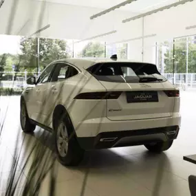 Jaguar inside the Nottingham showroom