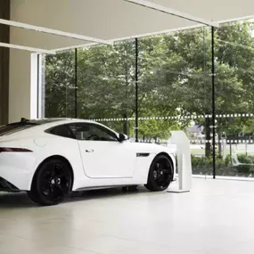 Jaguar inside the Nottingham showroom