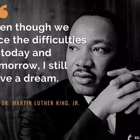 Today, we honor Dr. Martin Luther King Jr.'s legacy of hope, justice, and equality. His dedication to nonviolent resistance and his vision for a more inclusive world continue to inspire us. Let’s carry forward his dream by standing for justice and amplifying the voices that need to be heard. Thank you, Dr. King, for your courage and lasting impact.