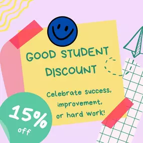 9 weeks down!!! Know what that means???? It's report card time 
????Celebrate success, improvement, or hard work with Bayou Kids????15% off Good Student Discount opportunity for the rest of OCTOBER