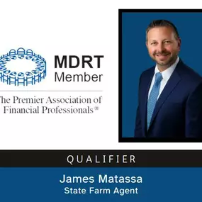 Our agency is pleased to announce that James has earned membership in the prestigious Million Dollar Round Table (MDRT), and independent association of the world's leading life insurance and financial services professionals from more than 700 companies in 80 nations and territories.

We are honored to have our agency be continuously represented in this organization. Thank you for putting your trust in us and allowing our agency to serve you!

#jamesmatassainsurance #jamesmatassastatefarm #lockpo