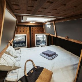 Höchstmöglicher Komfort im Bett des Castello Campingvan von CargoClips
