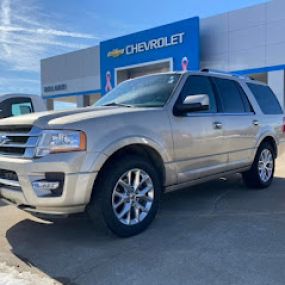 Silver SUV in front of Boland Chevrolet