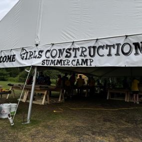 #GirlsConstructionSummerCamp at the building science education center. 
These girls are creating some really cool projects this week! They aren’t afraid to use tools!