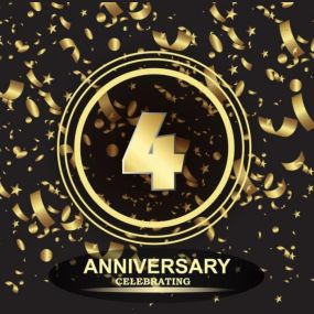 Cheers to 4 years!! ????????????

Our 4 year anniversary is a testament to hard work, dedication, and amazing customers! Thank you for your loyalty and trust! We are so grateful for the past 4 years, here is to many more!