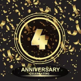 Cheers to 4 years!! ????????????

Our 4 year anniversary is a testament to hard work, dedication, and amazing customers! Thank you for your loyalty and trust! We are so grateful for the past 4 years, here is to many more!