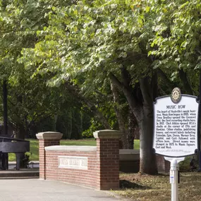 Owen Bradley Park on Music Row across from Camden Music Row apartments in Nashville, TN