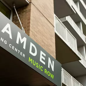 Exterior view of Camden Music Row front entry