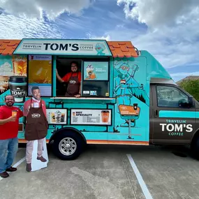 #supportlocal! Travelin' Tom's Coffee of Coastal Corpus Christi woke Jake up this morning. With all the options of cold brews, hot brews and energy refreshers, even Danny joined Jake for a cup. ☕