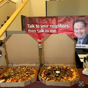 We never let being in between holidays slow us down from having an office celebration. We celebrated national pepperoni pizza day, just for the heck of it!