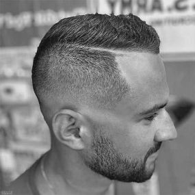 mens fade haircut Byron Center MI