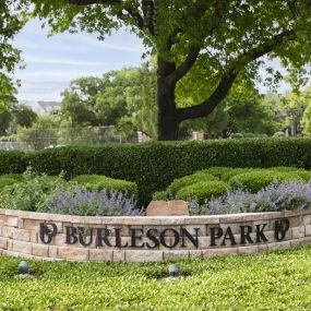 Burleson Park in University Park near Camden Greenville apartments in Dallas, TX