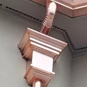 Copper Downspout Head For Gutter System