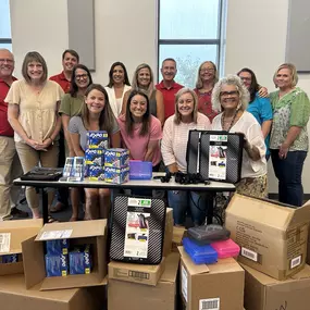 Proud to be able to support our community. Yesterday, the five Jessamine County State Farm agents, including myself, made a donation to the Jessamine County School Family and Youth Resource Centers.