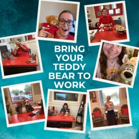 Bring your teddy to work day! We love to celebrate all things at Sylvia Benjamin State Farm