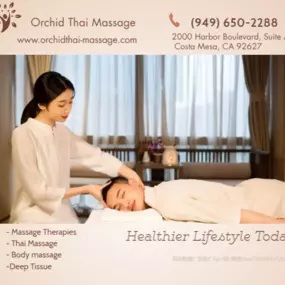 Massage techniques are commonly applied with hands, fingers, 
elbows, knees, forearms, feet, or a device. 
The purpose of massage is generally for the treatment of 
body stress or pain.