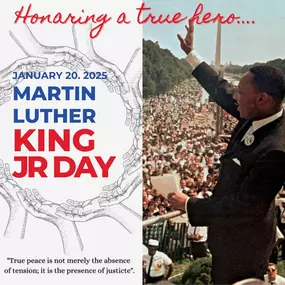 Today we not only celebrate but honor the legacy of Dr. Martin Luther King Jr. A leader who fought selflessly for justice, equality, and freedom. Happy MLK Day. ????????❤️
.
.
.
.
“A policy for every possibility” Reach out to Laura Huerta State Farm for your insurance needs:
678.369.4137 #laurahuerta #laurahuertastatefarm #statefarm #insuranceplans #insurancelocustgrove #locustgrove #locustgroveinsurance #mcdonough #mcdonoughinsurance #hablamosespañol #customerexperience #insurancetestimonials