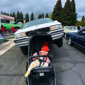 We love car shows while enjoying my favorite flavors of Jelly Beans of cantaloupe and watermelon @jellybellycandyco #carlover #babiesandcars #carshowseason
— at Jelly Belly Factory, Fairfield California.