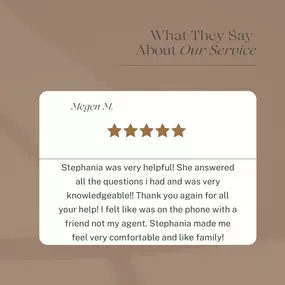 At The Nicholson State Farm agency, exceptional service isn’t just a goal—it’s our promise. We’re so grateful for the amazing reviews from our incredible customers who trust us to protect what matters most. Thank you for letting us be a part of your journey!