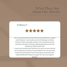 At The Nicholson State Farm agency, exceptional service isn’t just a goal—it’s our promise. We’re so grateful for the amazing reviews from our incredible customers who trust us to protect what matters most. Thank you for letting us be a part of your journey!