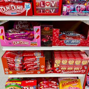 All your favorite Valentine’s Day candy in stock now! Necco Sweethearts candy is back! We thought this classic candy was gone forever when the New England Candy Company went bankrupt, but luckily, it has been brought back to life by Spangler Candy Company, who bought all the original equipment and recipe. And of course we also have Valentine’s Day, Pez, all your favorite Jelly Bellies, and many other delicious red and pink treats!