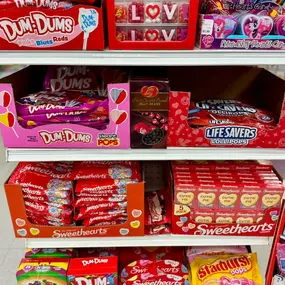 All your favorite Valentine’s Day candy in stock now! Necco Sweethearts candy is back! We thought this classic candy was gone forever when the New England Candy Company went bankrupt, but luckily, it has been brought back to life by Spangler Candy Company, who bought all the original equipment and recipe. And of course we also have Valentine’s Day, Pez, all your favorite Jelly Bellies, and many other delicious red and pink treats!