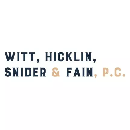 Logotyp från Witt Hicklin, Snider & Fain, P.C.