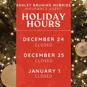 Happy Holidays! Below are our holiday hours for the upcoming week and the week of New Year’s. We wish everyone a joyful and safe holiday season! ????