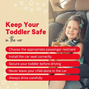 Whether it's a short trip to the grocery store or a long drive to visit family, prioritize the safety of your toddler! Here's how!