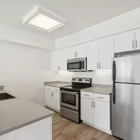 Kitchen with Stainless-Steel Appliances