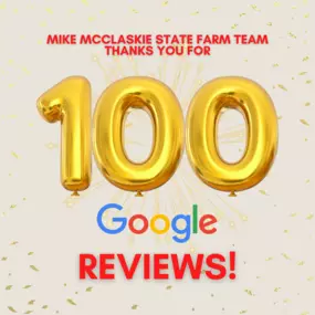 Thank you for 100 Google reviews!